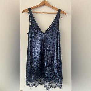 Free People sequin & lace dress